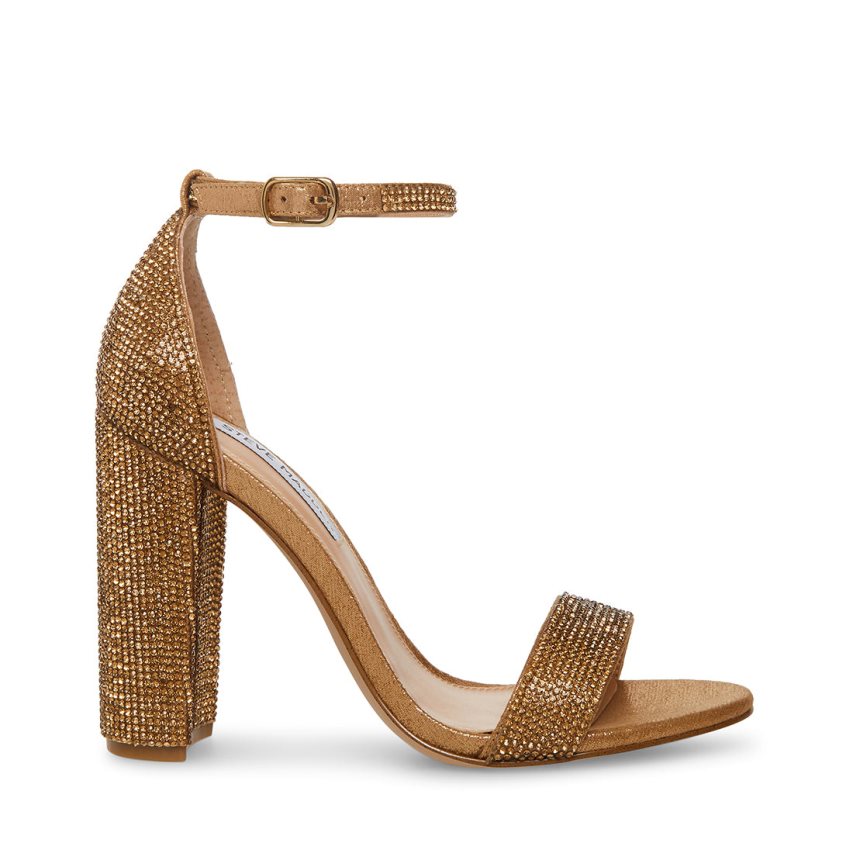 Sandalias Tacones Steve Madden Carrson-r Mujer Doradas | ES EI8049